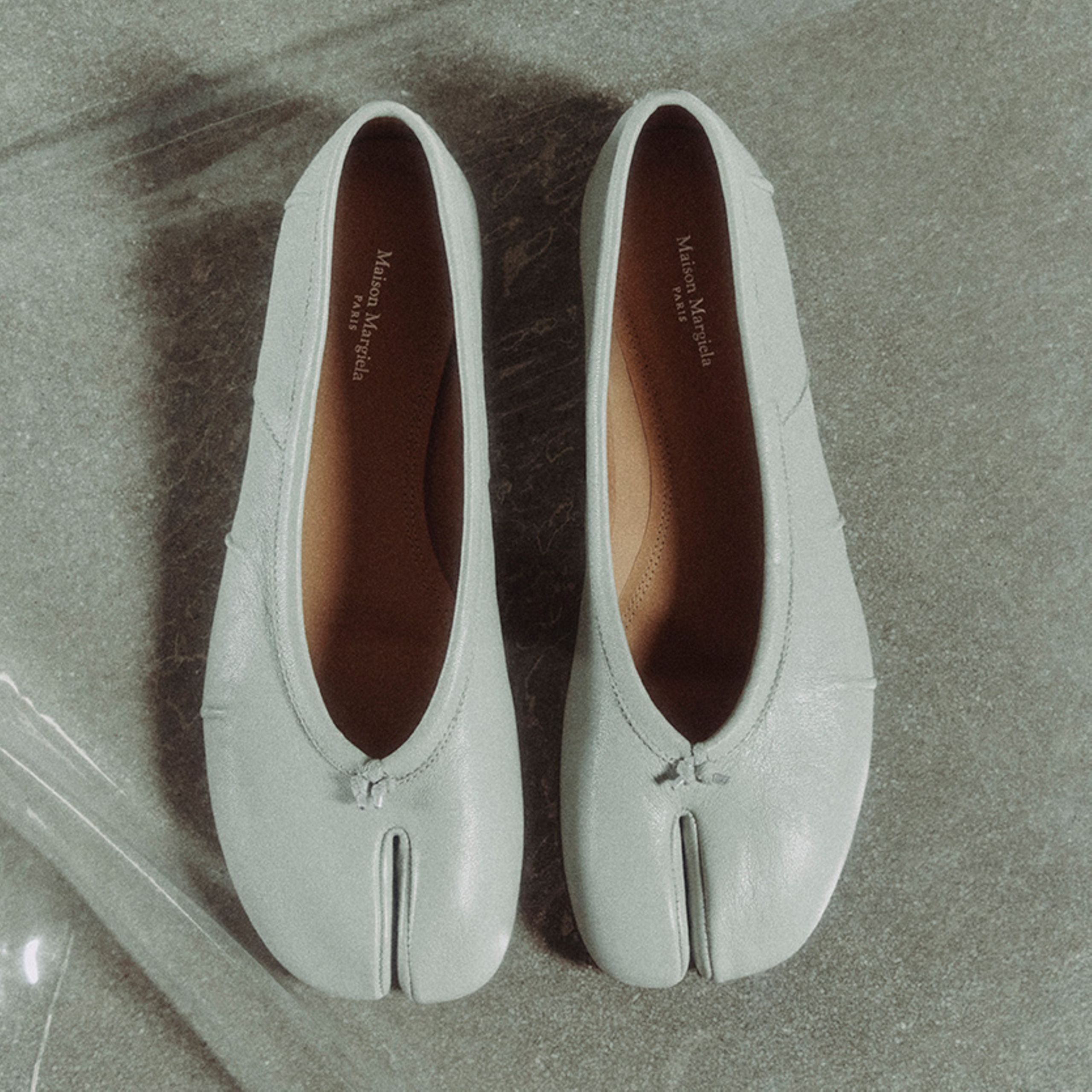 Maison Margiela Décortiqué four-stitch Ballerina Shoes | Black
