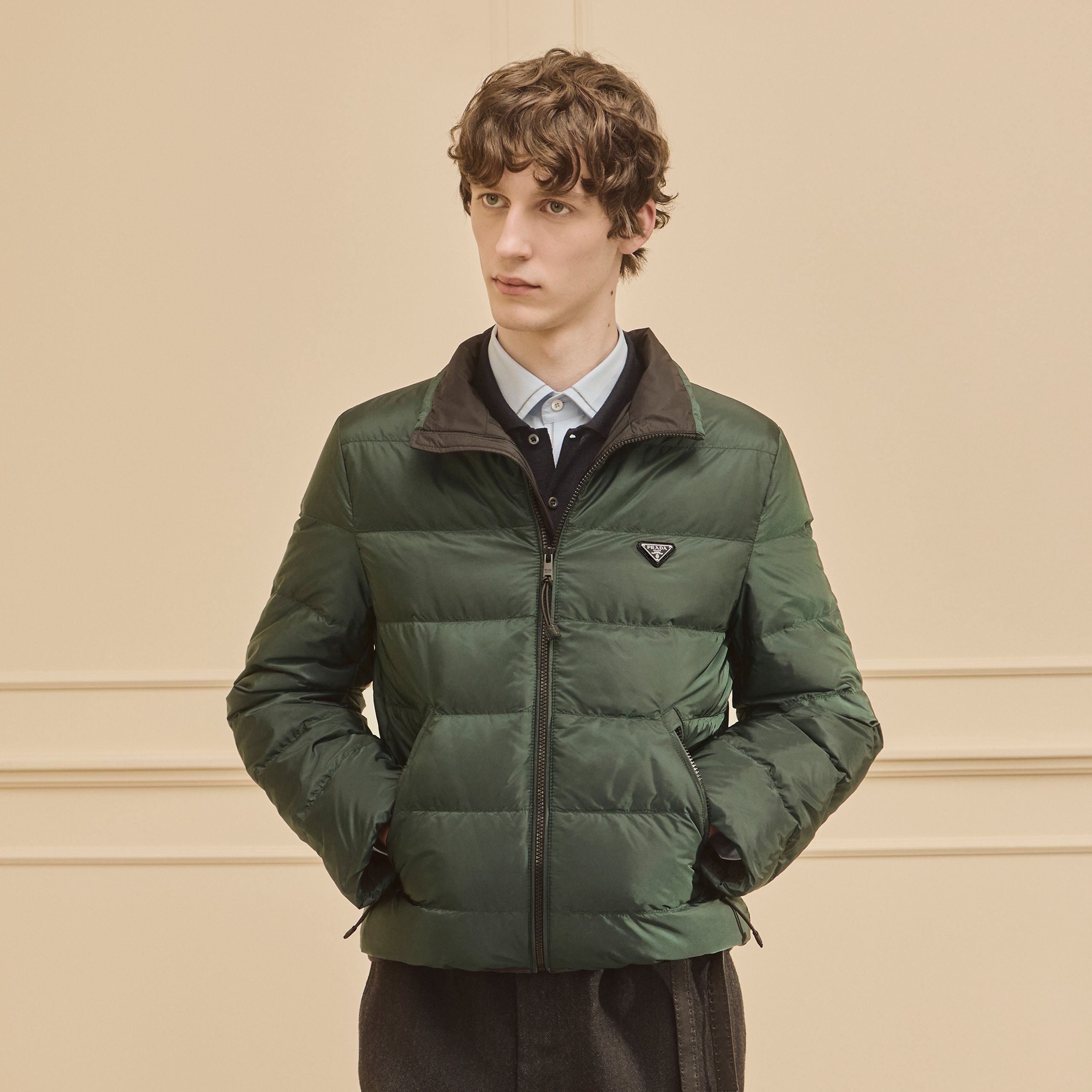 Prada Re-Nylon シャツジャケット | ブラック | FARFETCH JP